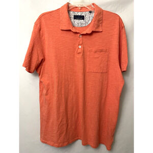 Toscano Shirt Men's XL Polo Orange Short Sleeves